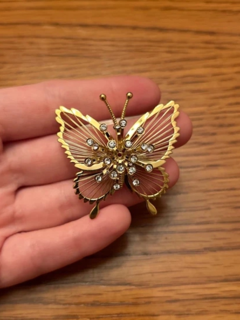 Monet Vintage Butterfly Brooch